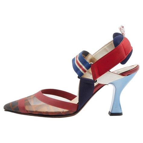 fendi zucca pumps|Fendi zucca for sale.